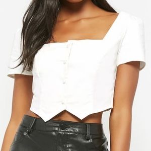 White Geometric Top!